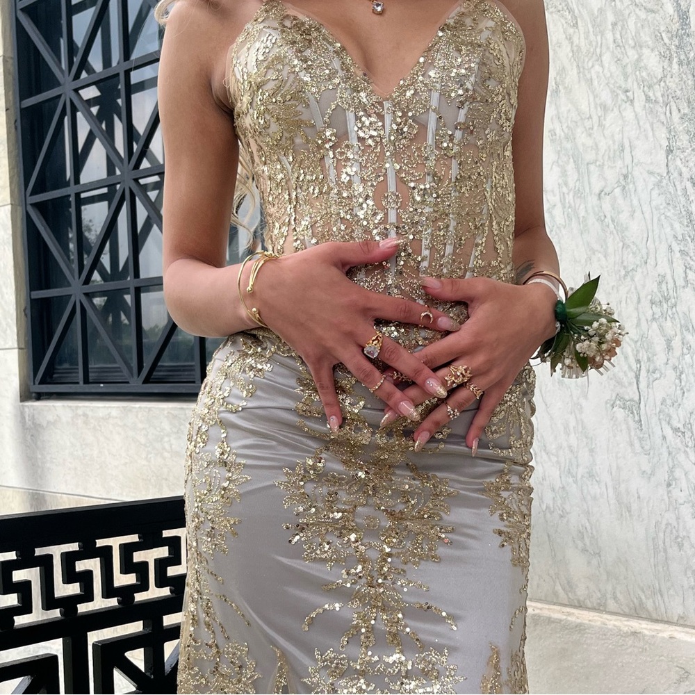beautiful prom dress, corset top - Picture 3 of 5